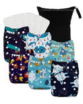 babygoal Boy Cloth Diapers Pack of 13, Baby Reusable Washable Pocket Nappy by babygoal