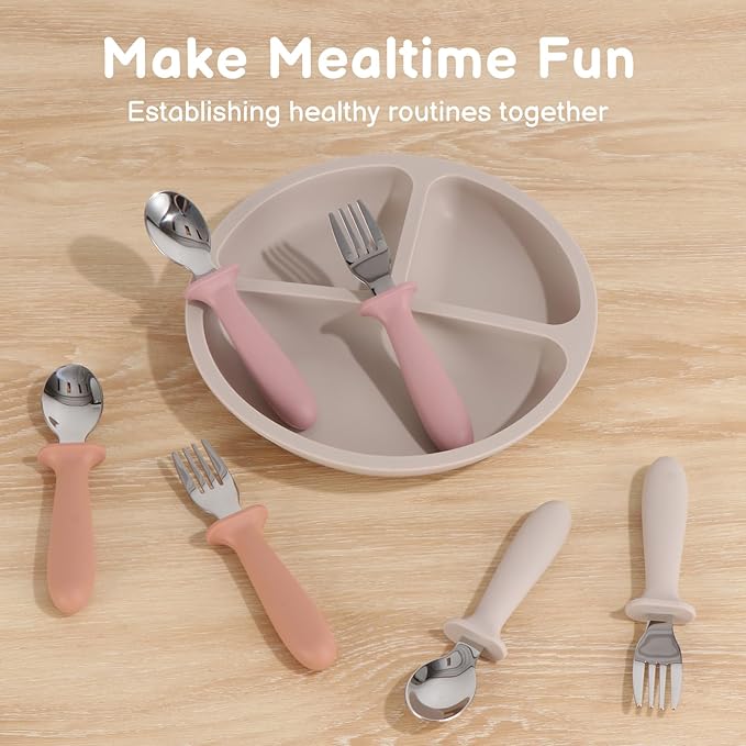 Toddler Spoons and Forks Set, 6 Pack Kids Silverware - Image 6