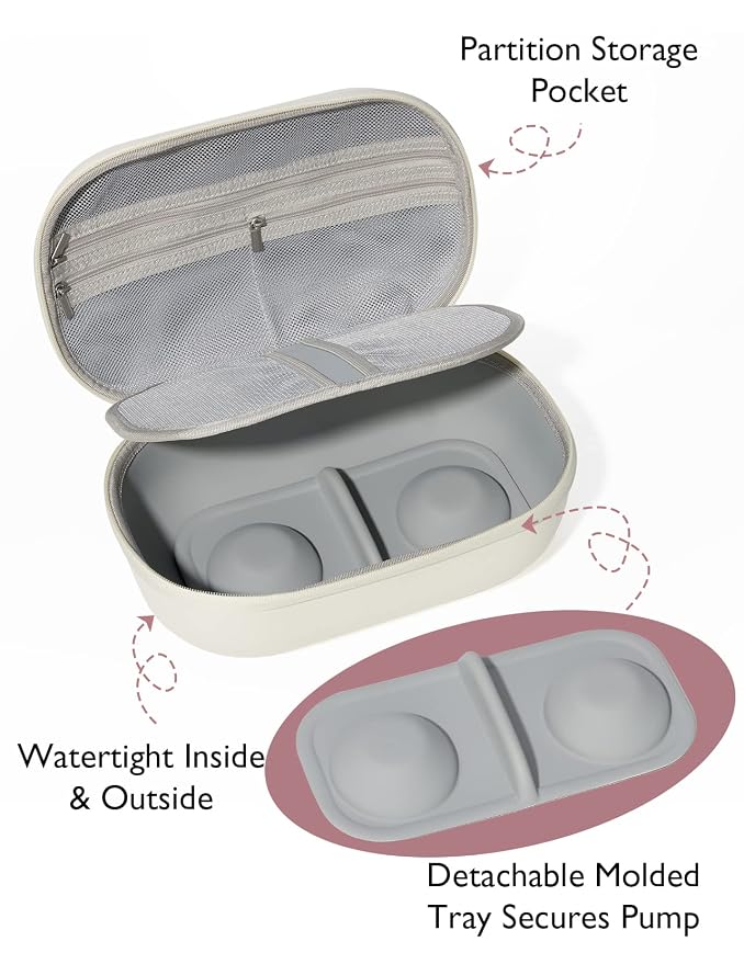 Momcozy Breast Pump Storage Bag, Hard Shell Case - Image 4