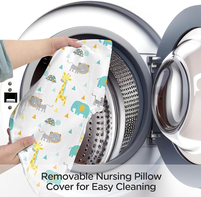 Little Grape Land Nursing Pillow, Upgraded Breast Feeding Pillow - Image 6