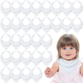 Giegxin 30 Pcs Muslin Baby Bibs White Bandana Drool Unisex Girls Boys Triangle by Giegxin