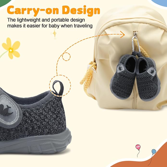 FEETCITY Baby Shoes Boys Girls First Walking Shoes Infant Sneakers Lightweight - Image 4