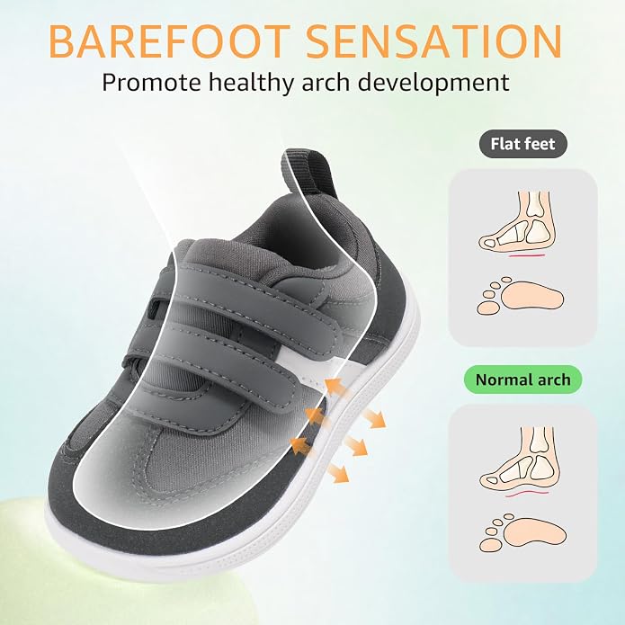 Toddler Wide Toe Box Barefoot Shoes Boys Girls Sneakers Zero Drop Kid Tennis - Image 4