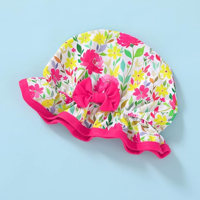 Infant Baby Girl Swimsuit One-Piece Long Sleeve Rash Guard - Image 7