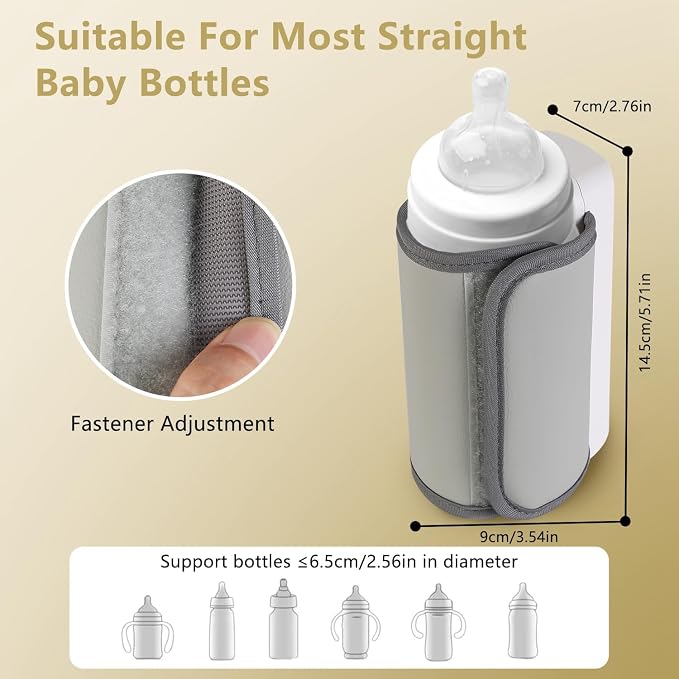 Portable Bottle Warmer for Travel, Instant Heating & Constant Warming, Portable - Image 6
