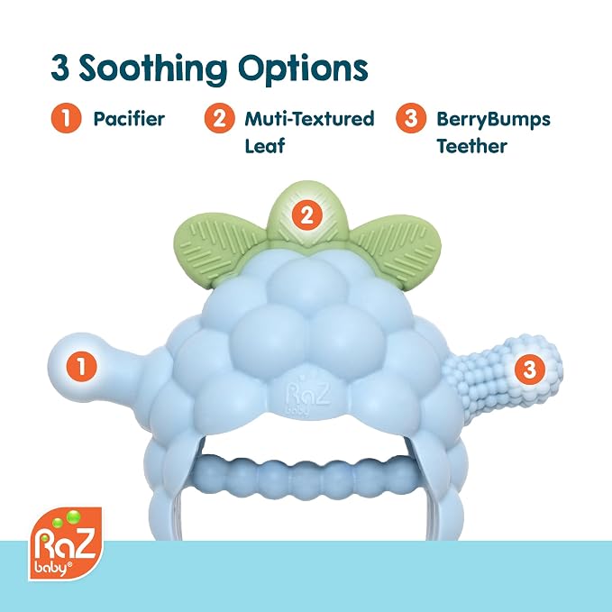 RaZbaby RaZberry Grip Silicone Teether Toy - Image 4