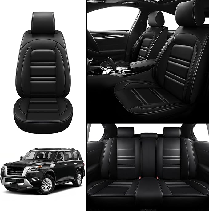 Seat Covers for Nissan Car Armada 2004-2024 | 5-Seats Leather Seat Covers - Image 2