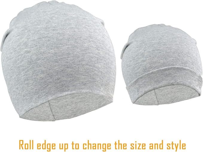 DRESHOW BQUBO 8 Pack Unisex Baby Beanie Hat Infant Toddler Kid Hats Baby Soft - Image 4