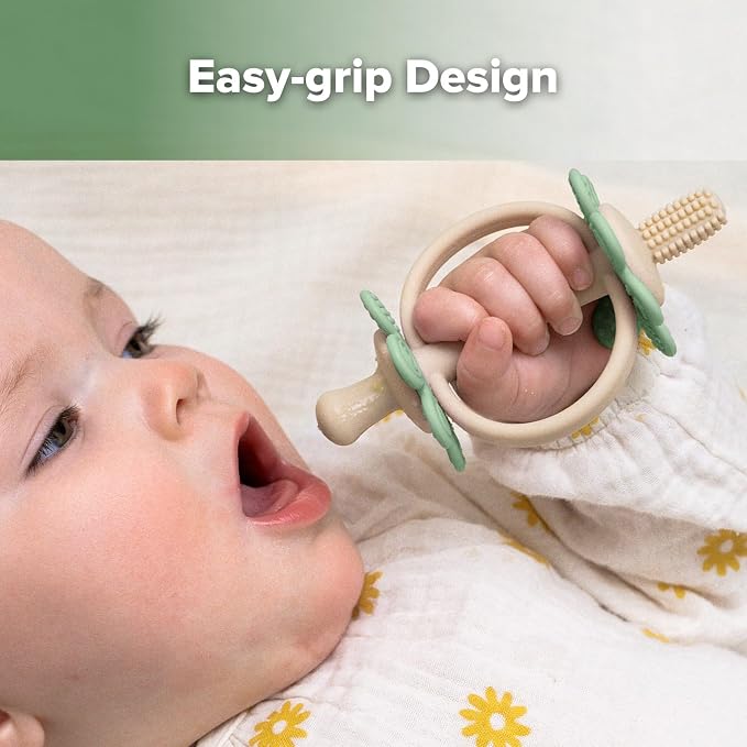 haakaa Silicone Baby Teething Toys, Nipple-Shaped End - Image 6