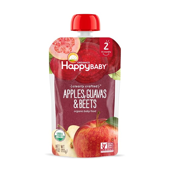 Happy Baby Organics Stage 2 Baby Food Pouches, Gluten Free, Vegan & Healthy - Image 6
