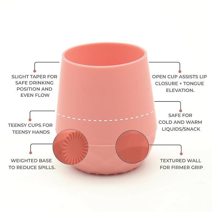 2 Pack Tiny Cup for 4+ Months | Silicone Baby Cups 6-12 Months, Infant Training - Image 4