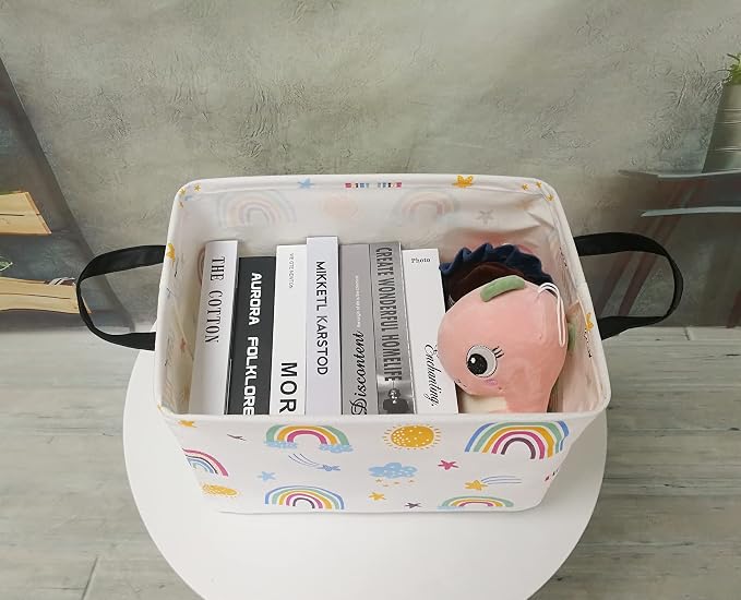 Rectangle Foldable Gift Laundry Basket, Storage - Image 4