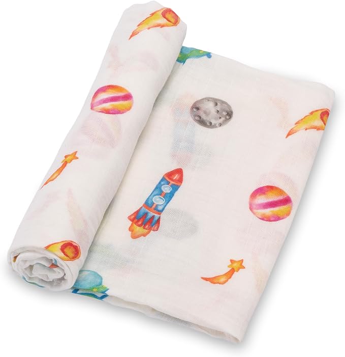 LollyBanks Swaddle Blanket, 100% Cotton Baby Blanket, Soft Muslin Swaddle by LollyBanks