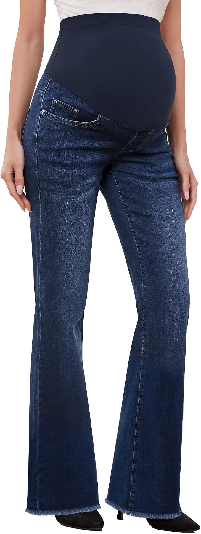 GLAMIX Women's Stretch Maternity Bootcut Jeans by GLAMIX