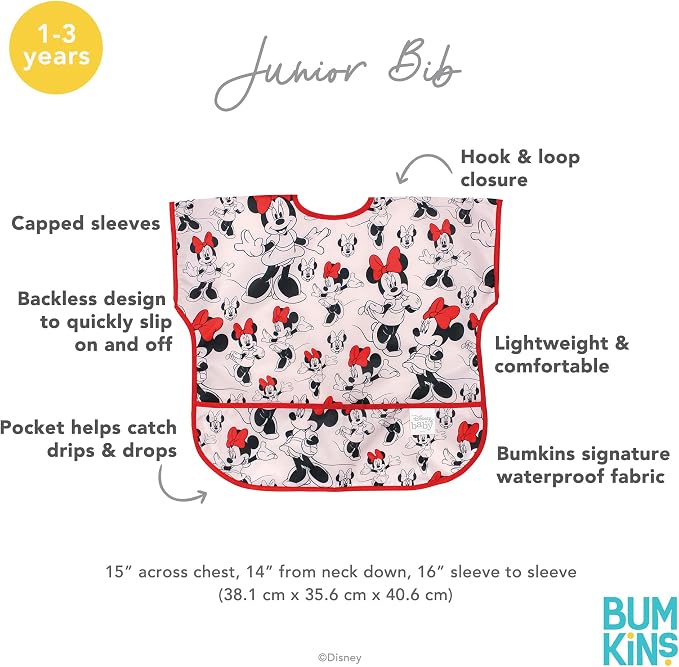 Bumkins Bibs - Toddler Bibs, Waterproof, Large - Image 5