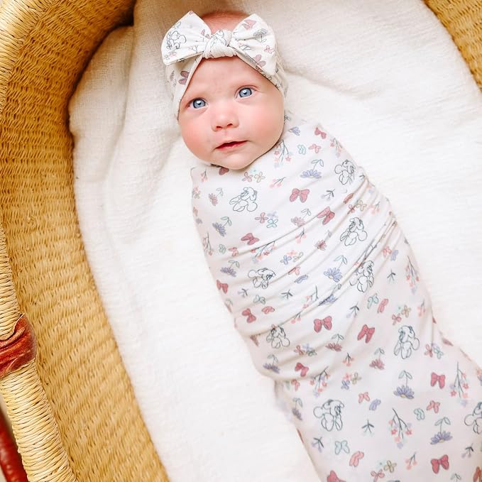 Copper Pearl Large Premium Knit Baby Swaddle Receiving Blanket Minnie Mouse's - Image 3