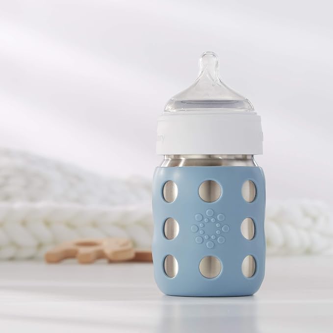 Lifefactory 8-Ounce Stainless-Steel Vacuum-Insulated Wide-Neck Baby Bottle - Image 8