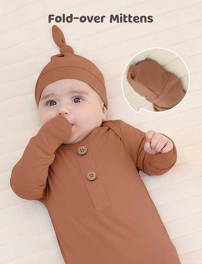 PATPAT Baby Sleeper Gown with Bamboo Viscose - Image 3