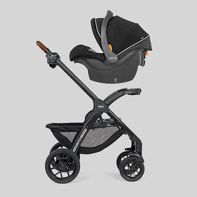 Chicco Bravo Primo Trio Travel System, Bravo Primo Quick-Fold Stroller - Image 4