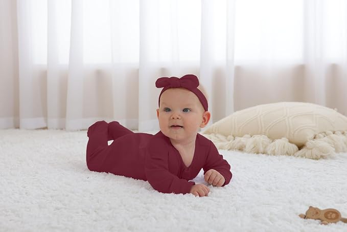 GUISBY Long Sleeve Baby Footed Pajamas - Image 5