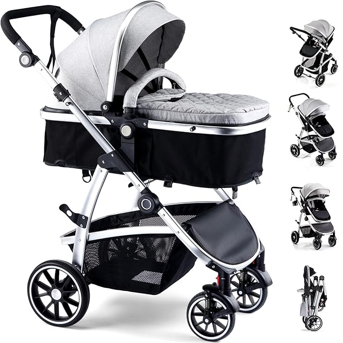 Baby Stroller, 2-in-1 Reversible Toddler Seat by HAGADAY