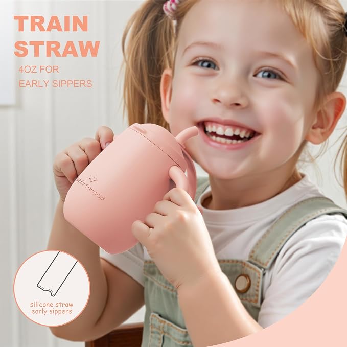 Cuddle Campus Pack of 2 Silicone Baby Training Cup, Shatterproof Toddler Sippy - Image 5