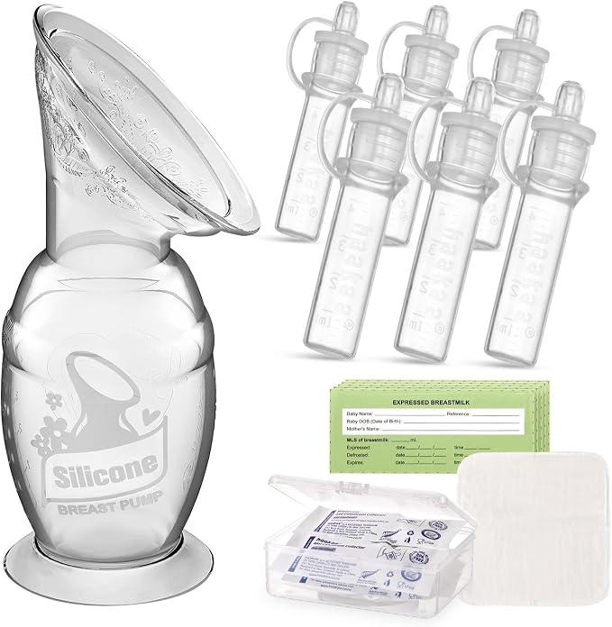 haakaa Manual Breast Pump 5oz/150ml & Silicone Colostrum Collector Kit by haakaa