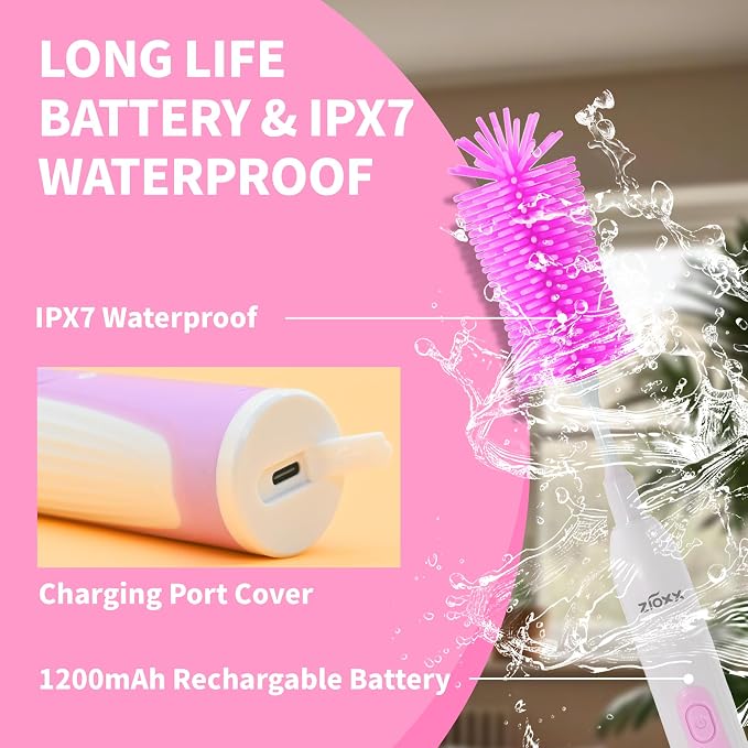 Electric Bottle Brush Cleaner, Portable Electric Baby Bottle Brush Cleaner - Image 6