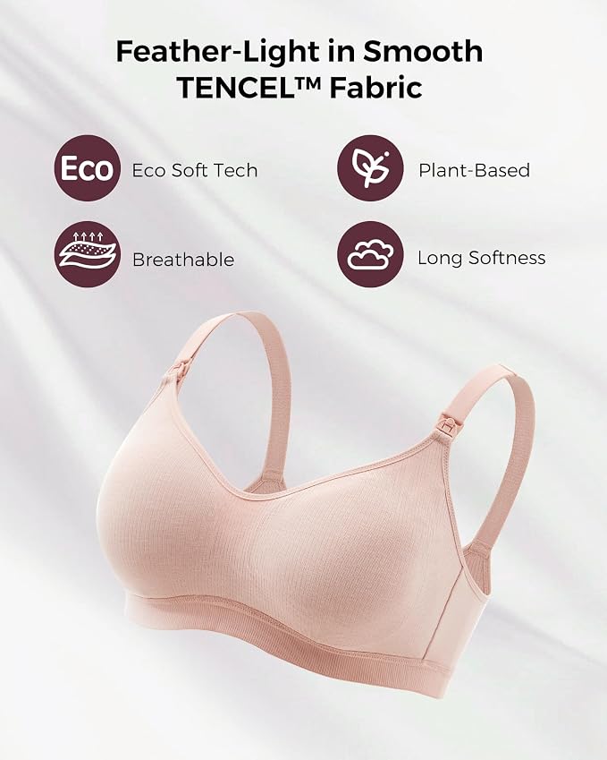 Momcozy Hands-Free Pumping Bra, Wireless & Seamless HF010 Breast Pump Bra - Image 4