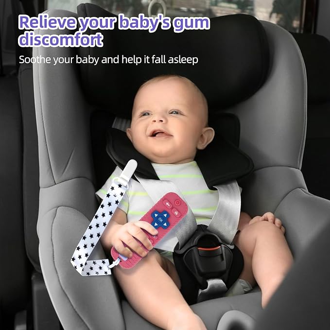 Baby Teether Toy for Babies 3-24 Months TV Remote Control Shape Chew Toy - Image 5