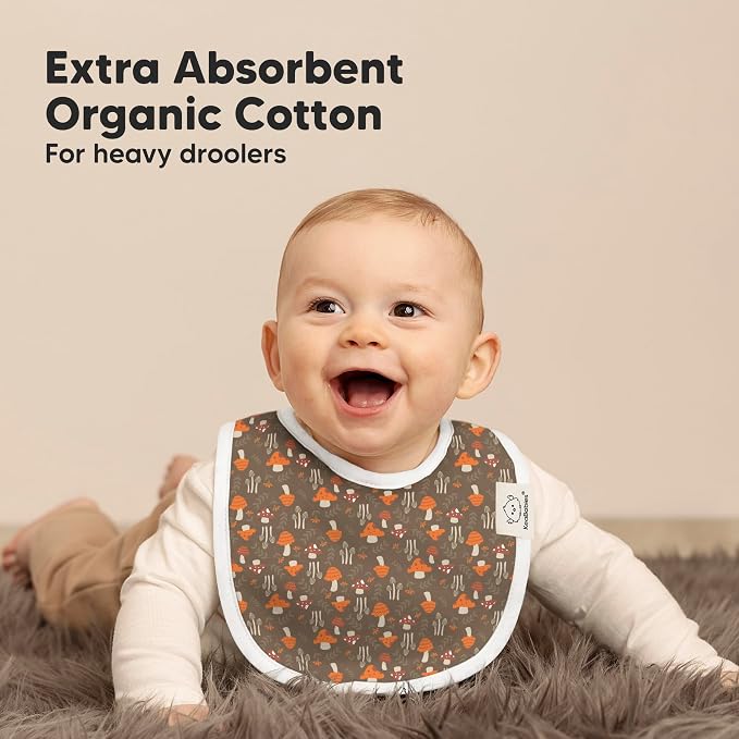 8-Pack Organic Baby Bibs for Boys, Girls - Image 5