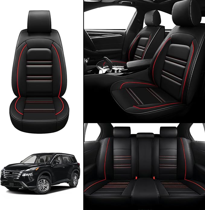 Seat Covers for Nissan Car Rogue 2008-2025 | 5-Seats Leather Seat Covers - Image 2