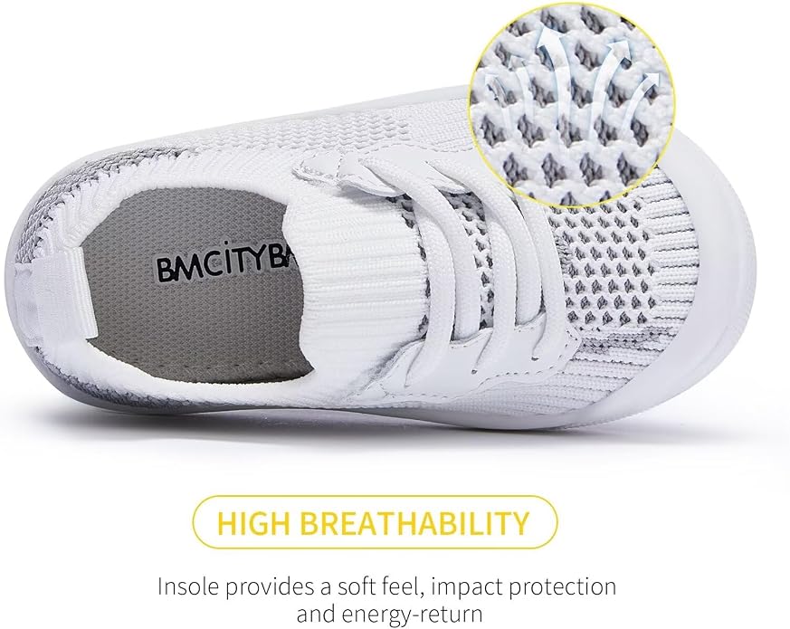 BMCiTYBM Baby Sneakers Girls Boys Lightweight Breathable Mesh First Walkers - Image 4
