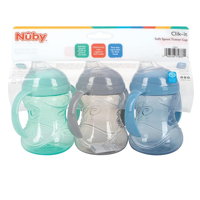 Nuby 3 Piece No-Spill Grip N’ Sip Cup - Image 7
