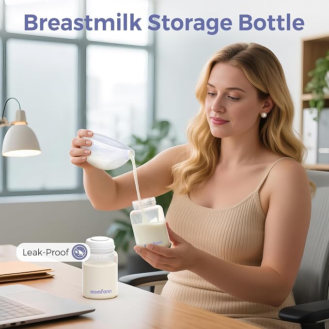 Breastmilk Storage Bottle 4 Pack, 10oz Milk Storage Bottle – Wide-Neck Fit - Image 7