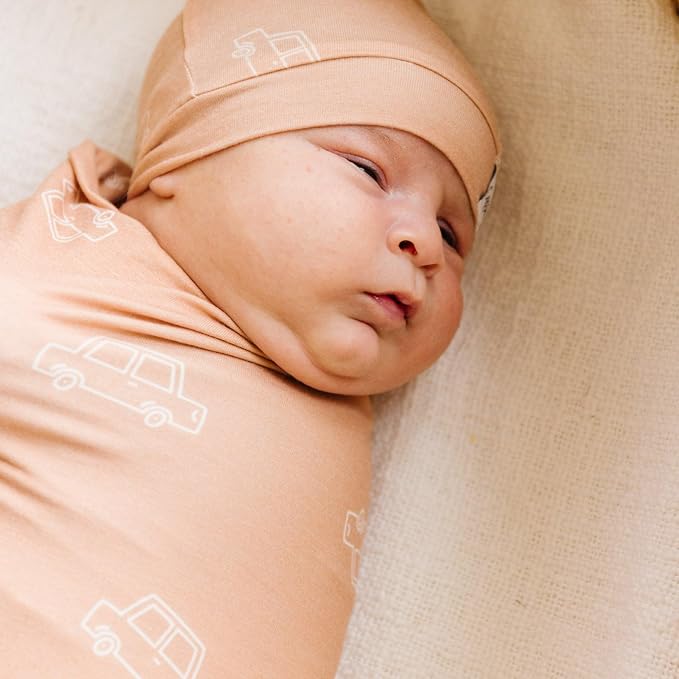 Copper Pearl Large Premium Knit Baby Swaddle Receiving Blanket Cooper - Image 5