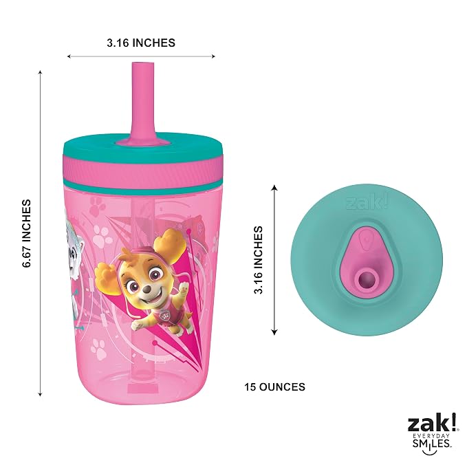 Zak Designs Kelso 15 oz Tumbler Set Leak-Proof Screw-On Lid - Image 8