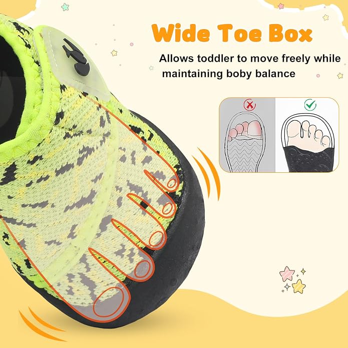 FEETCITY Baby First Walking Shoes Wide Baby Shoes Infant Sneakers Newborn Crib - Image 3
