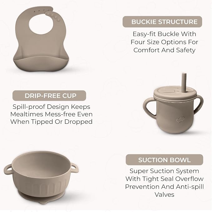 SiliFeed Silicone Baby Feeding Set – Durable, Non-Toxic Mealtime Kit - Image 6
