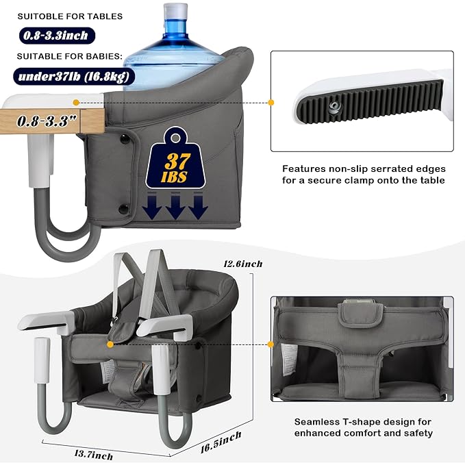 Hook On High Chair Portable & Foldable - Image 3