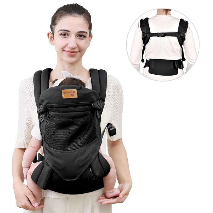 Baby Carrier Newborn to Toddler, Ergonomic Safe Soft Breathable Infant Carrier - Image 8