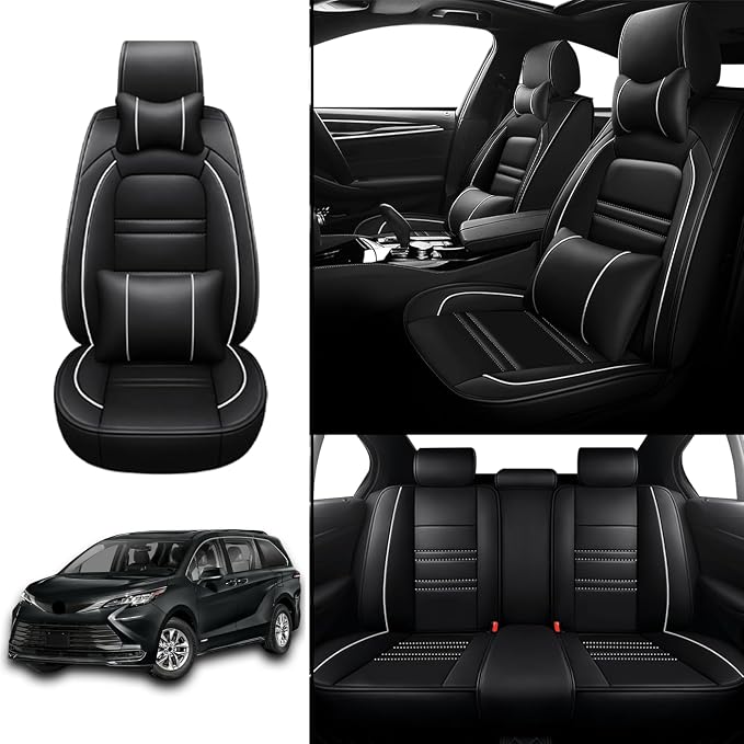 Car Seat Covers for Toyota Sienna 2004-2025 | 5-Seats Seat Covers, Waterproof - Image 2