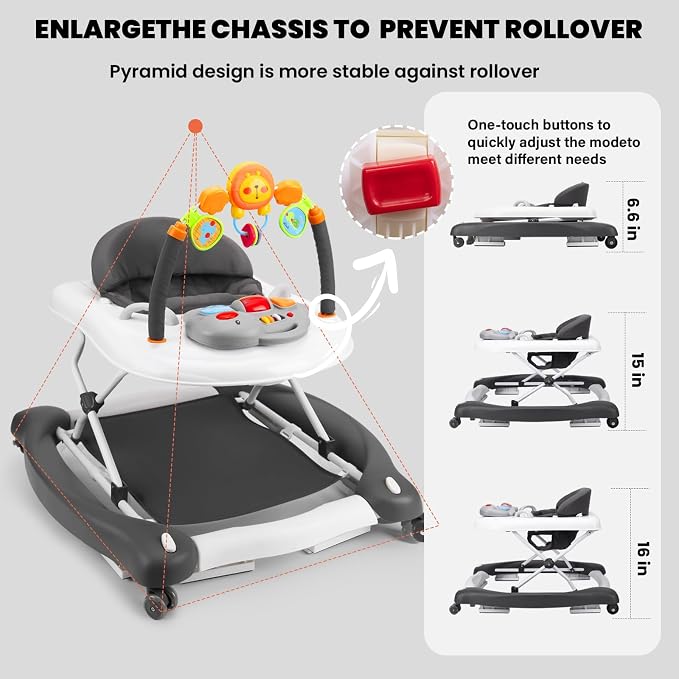 Baby Walker, 5-in-1 Baby Walkers - Image 7