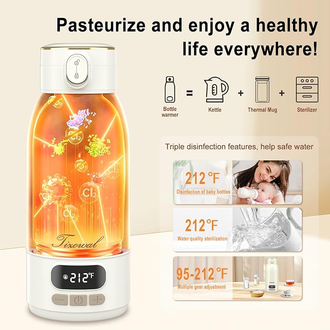 Portable Bottle Warmer for Travel Portable Milk Warmer for Baby Travel - Image 4