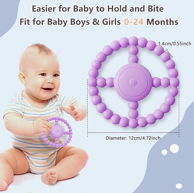 Vibrating Sensory Chew Toy – Baby Teether - Image 5