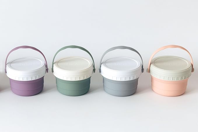 No Spill Silicone Toddler Snack Containers, Detachable Silicone Flap - Image 7