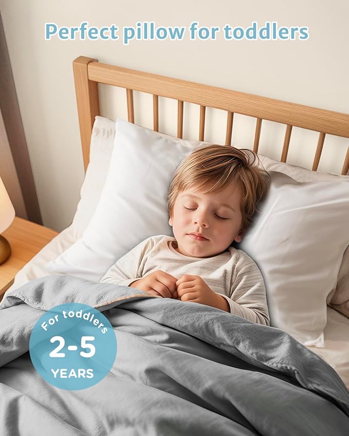 Babebay Toddler Pillow, 13X18 Soft Toddler Pillows - Image 2
