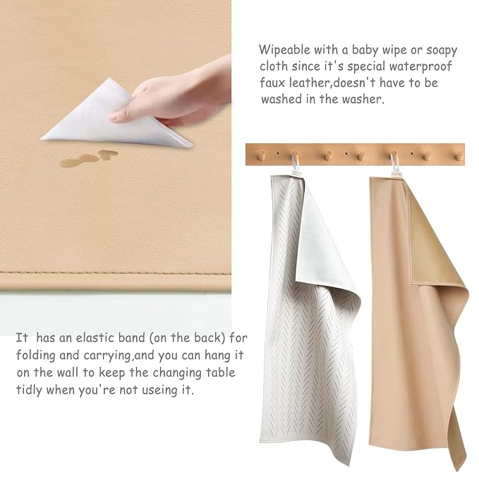 Owlowla Baby Diaper Changing Pad Portable Changing Mat Travel Changing Pad Liner - Image 3