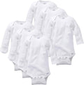 Gerber unisex-baby Multi-pack Long-sleeve Onesies Bodysuit Mitten Cuff Sizes by Gerber