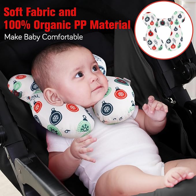 KAKIBLIN Baby Travel Pillow for Head and Neck, Upgraded Head Support Pillow - Image 2